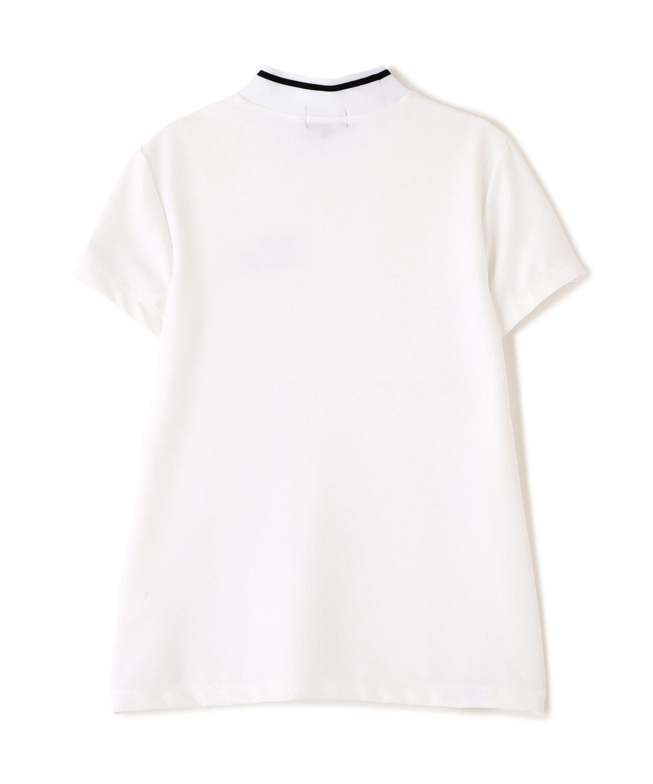 ［PING APPAREL］［接触冷感・UVカット］ワッフルロゴジャカード衿半袖ハイネックシャツ (LADIES)