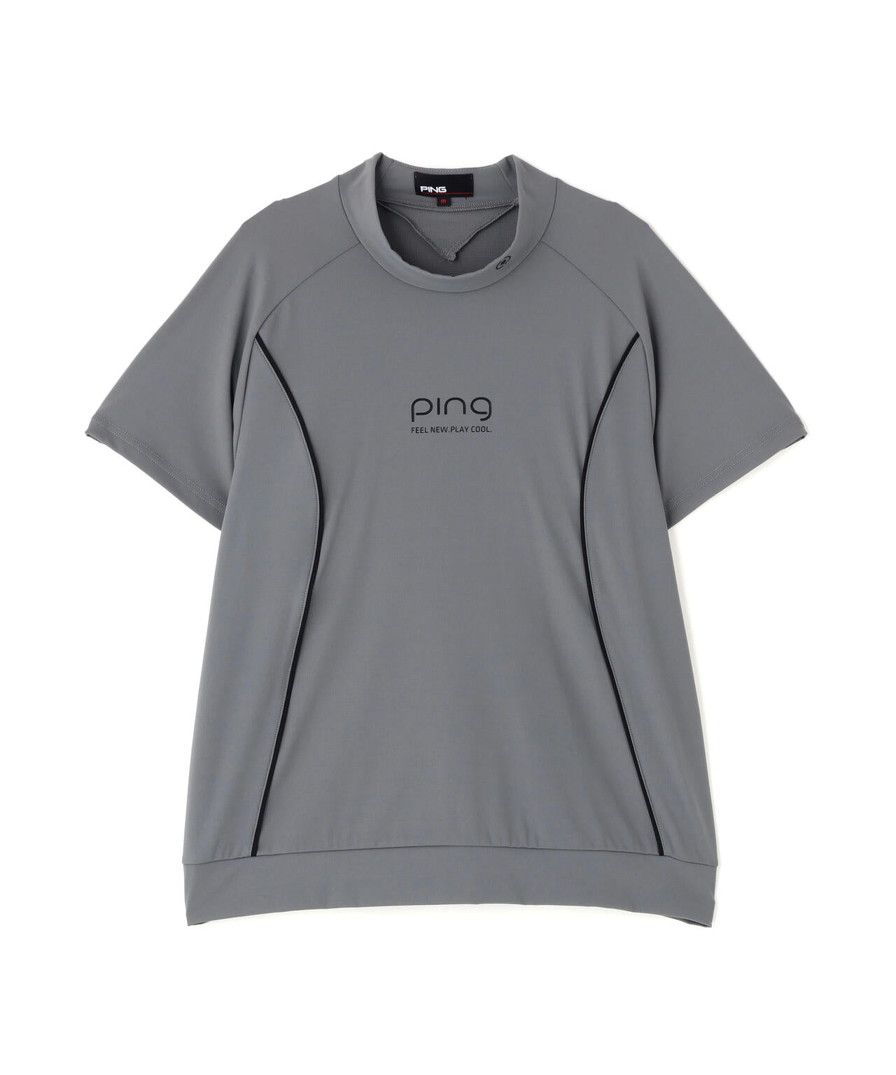 ［PING APPAREL］［接触冷感・UVカット］リラックス半袖ハイネックシャツ (LADIES)