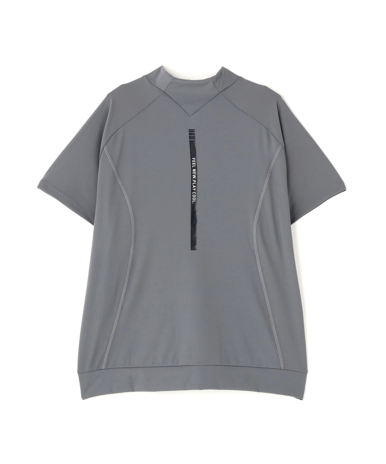 ［PING APPAREL］［接触冷感・UVカット］リラックス半袖ハイネックシャツ (LADIES)