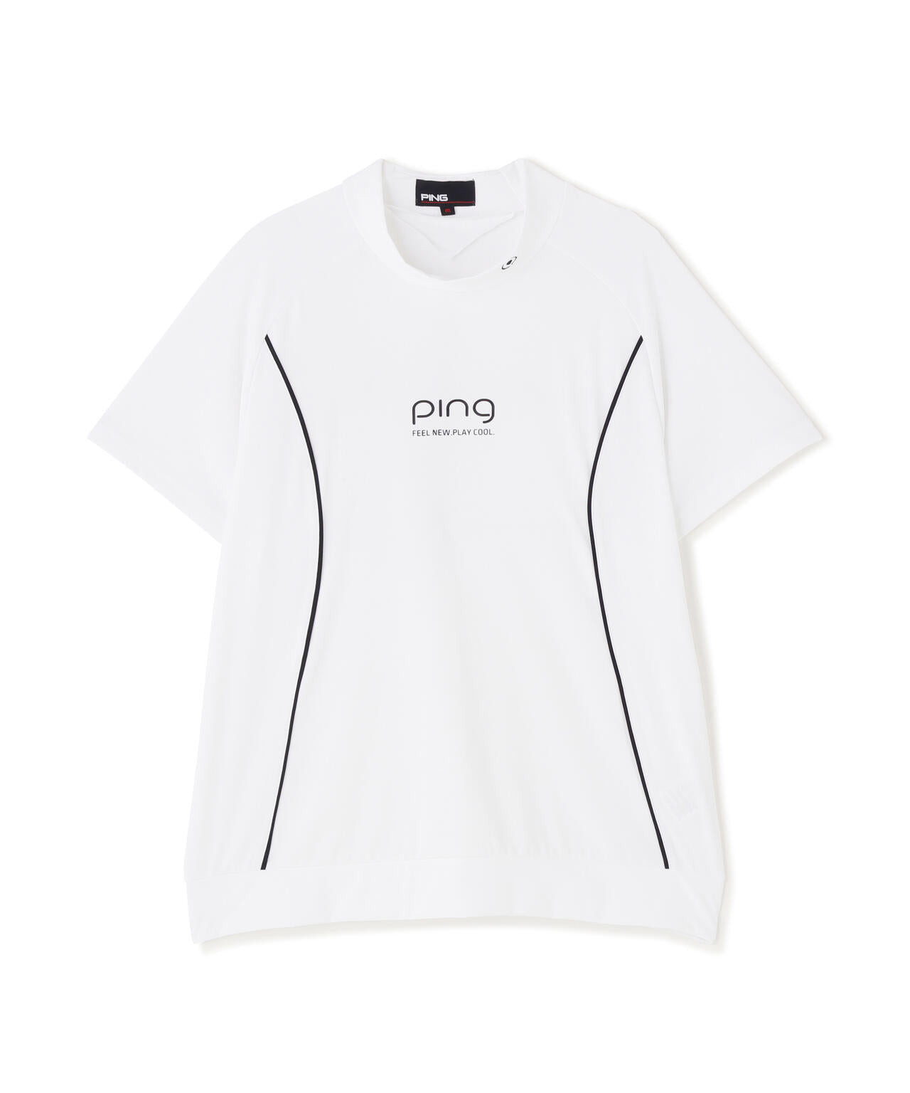 ［PING APPAREL］［接触冷感・UVカット］リラックス半袖ハイネックシャツ (LADIES)