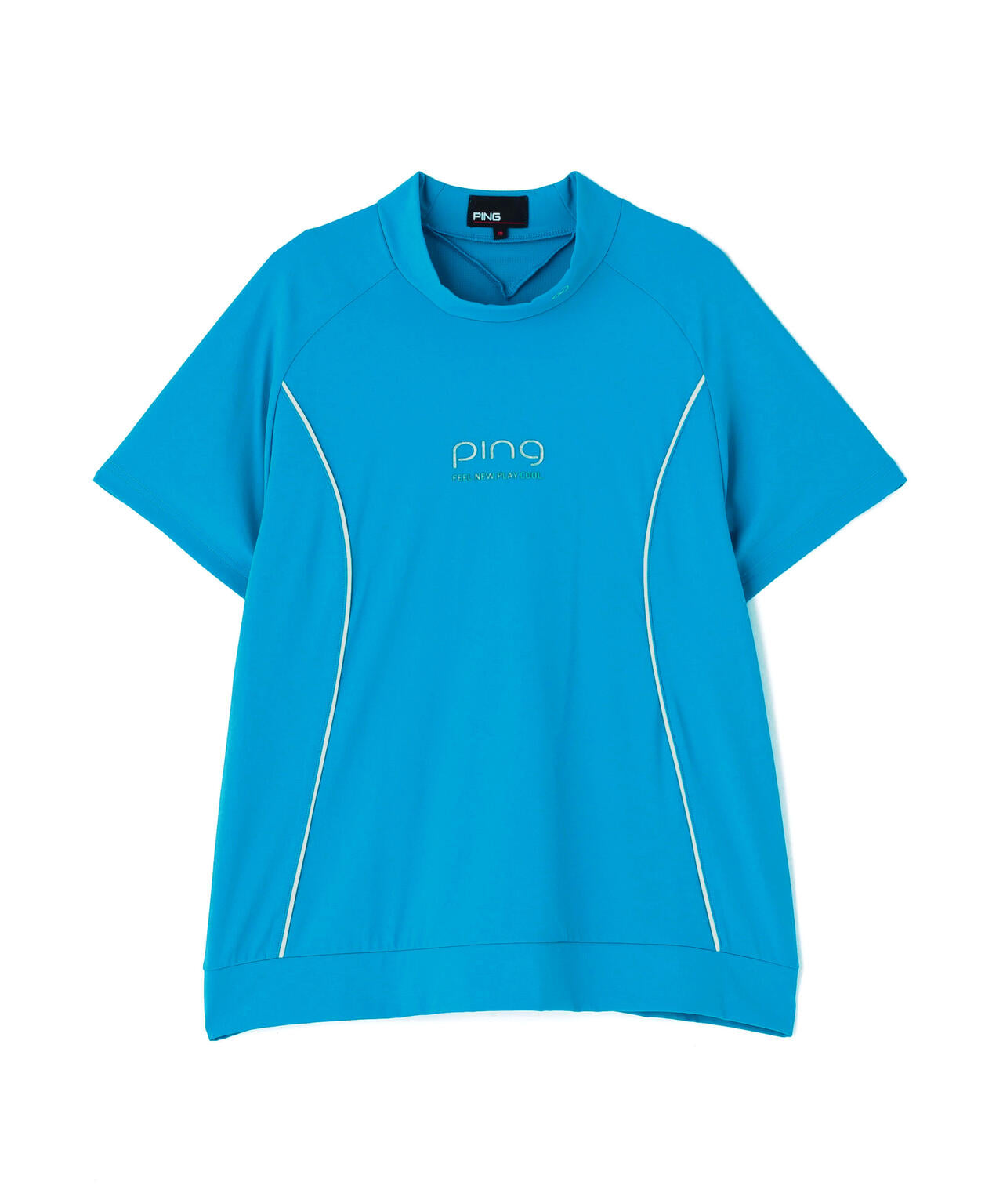 ［PING APPAREL］［接触冷感・UVカット］リラックス半袖ハイネックシャツ (LADIES)
