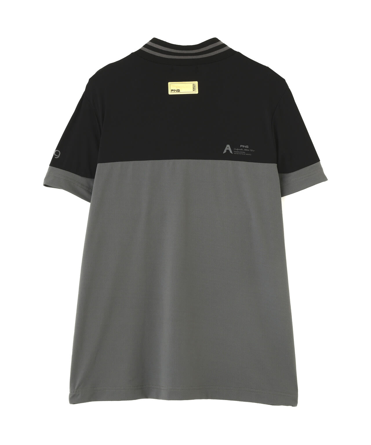 ［PING APPAREL］［接触冷感］ナイロンサッカー半袖ハイネックシャツ ＜GOLD＞ (LADIES)