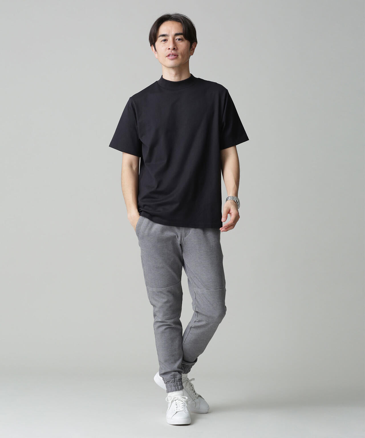 LB.03/Anti Soaked 汗染み防止 モックネックTシャツ