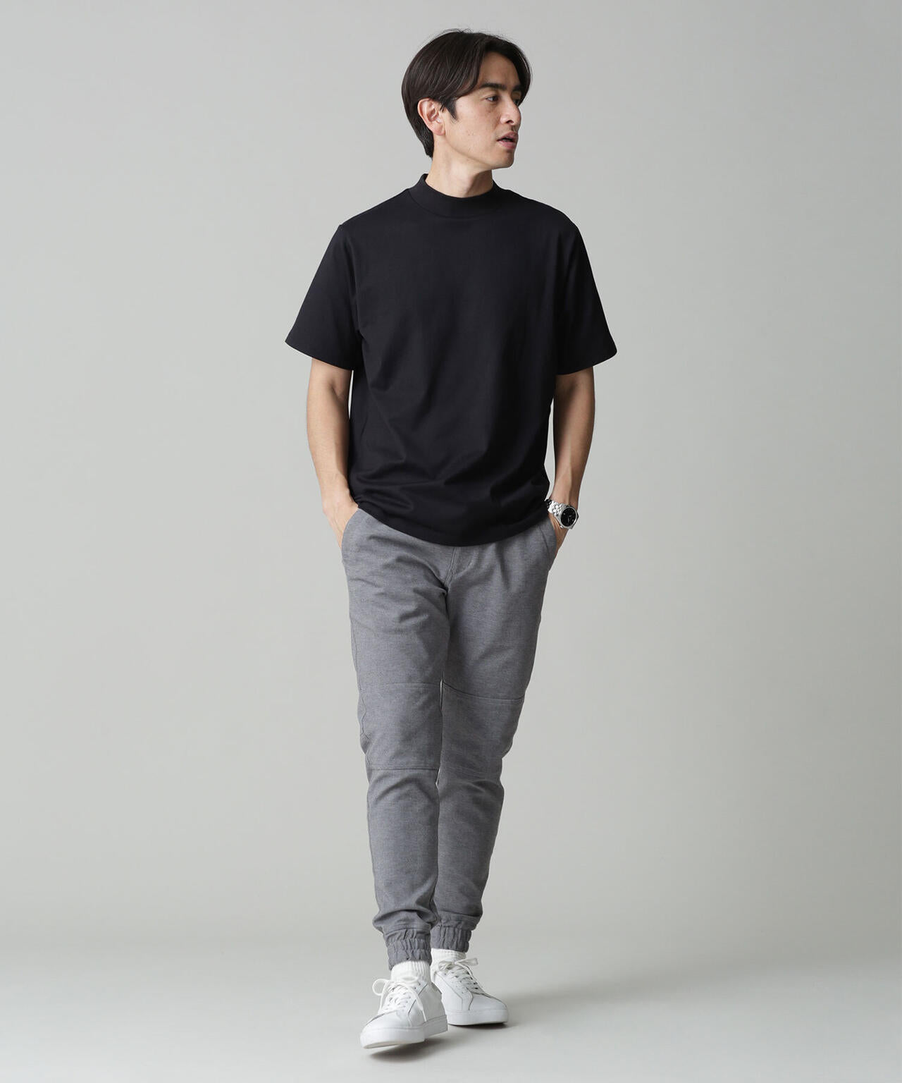LB.03/Anti Soaked 汗染み防止 モックネックTシャツ