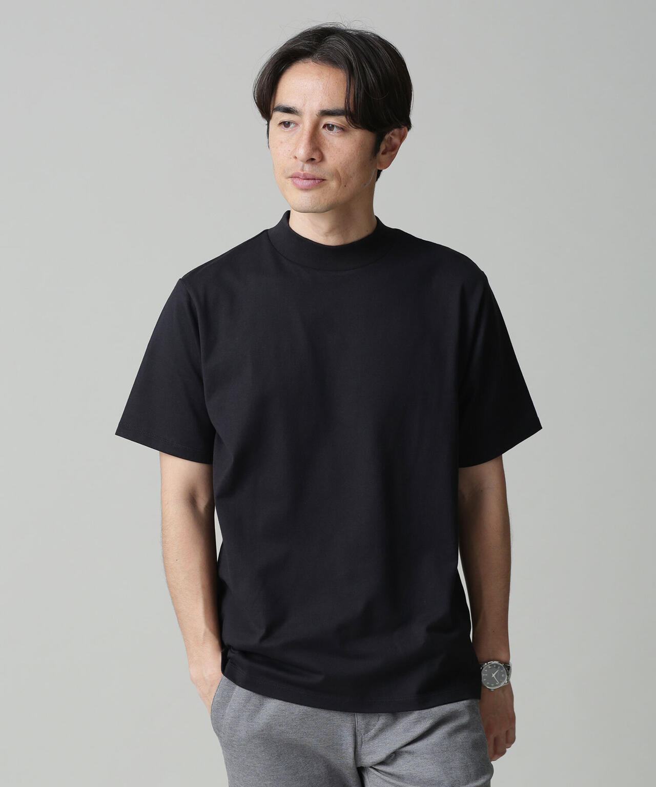 LB.03/Anti Soaked 汗染み防止 モックネックTシャツ