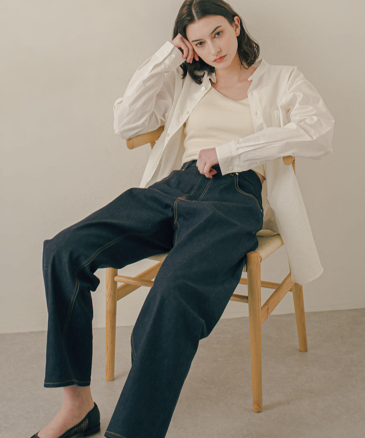 LB.03/｢ESSENTIAL LINE｣ノンフェイドバギーデニム