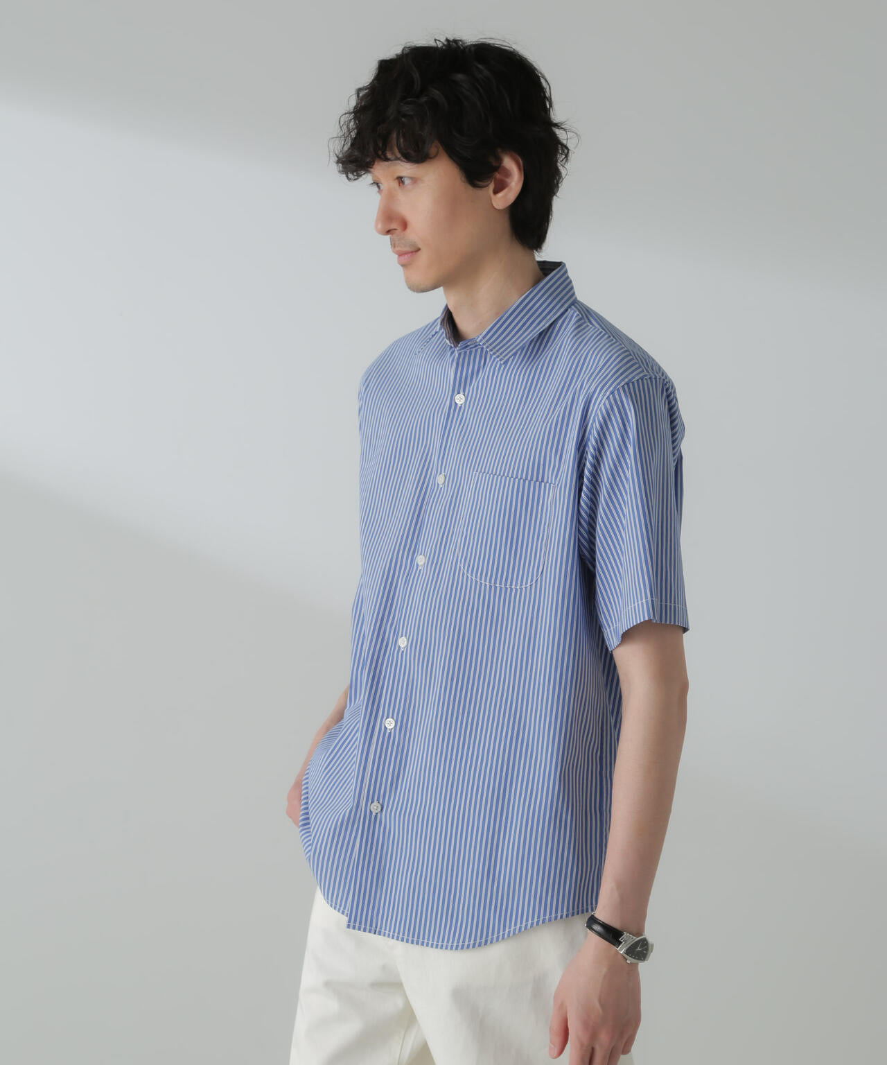 「ICE FLOW LINEN」バリエーションシャツ 半袖