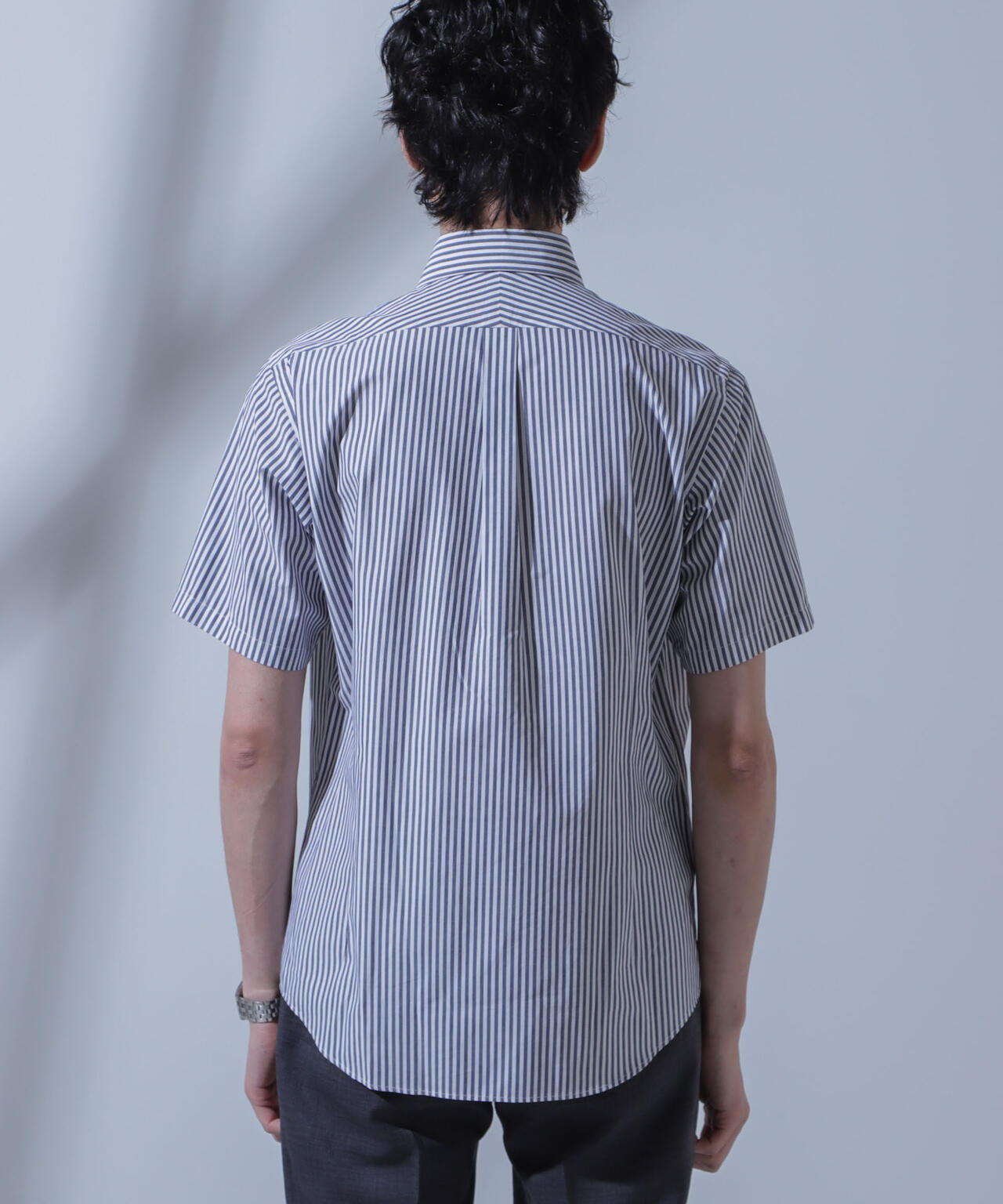 「N SHIRTS」AntiSoaked(R)汗染み防止セミワイドカラーシャツ半袖