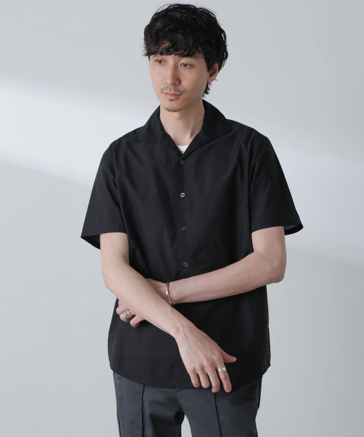 「MC」coveross(R)カッタウェイカラーシャツ(セットアップ可)