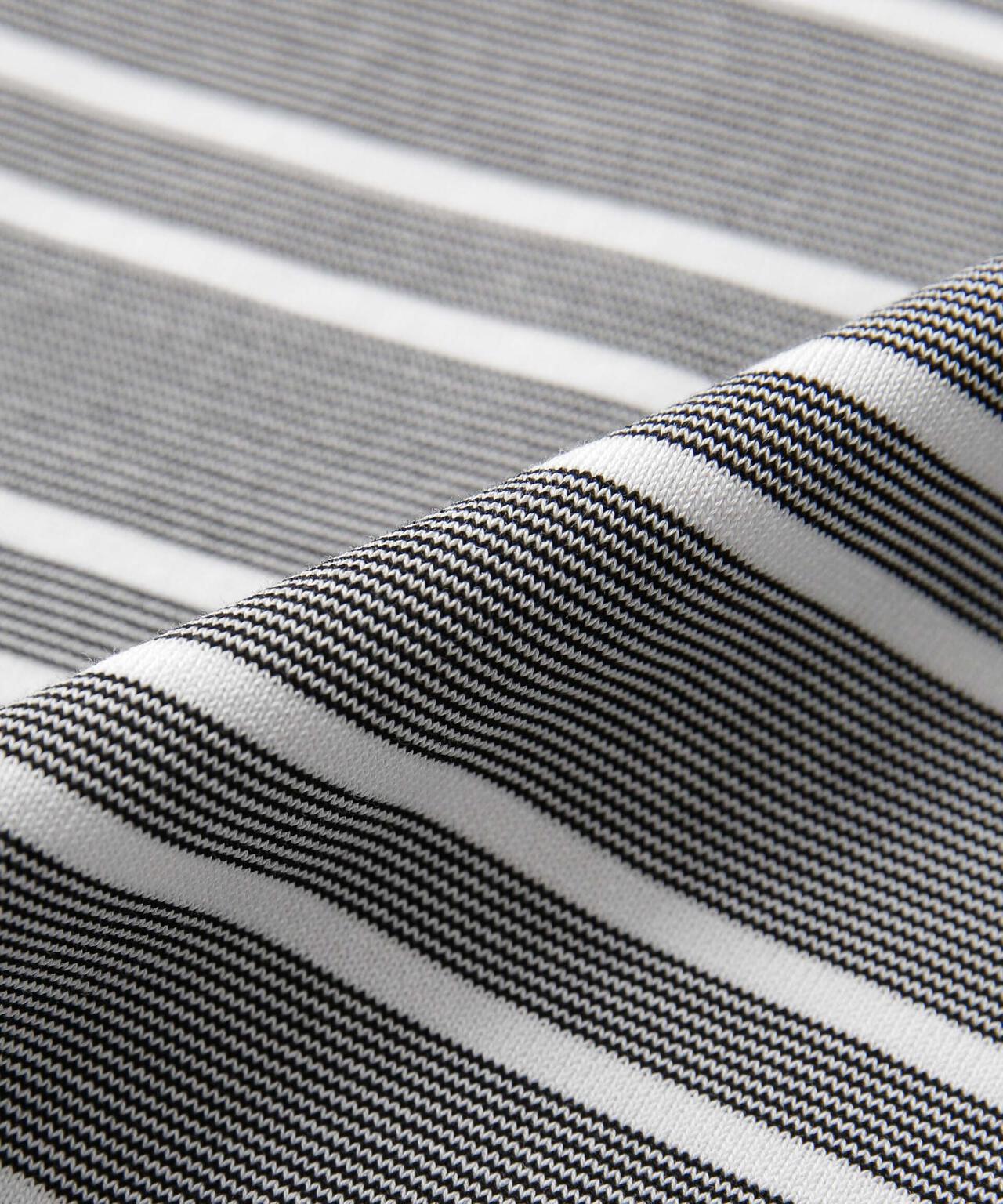 C/SORONA プレーティングボーダーニットＴシャツ