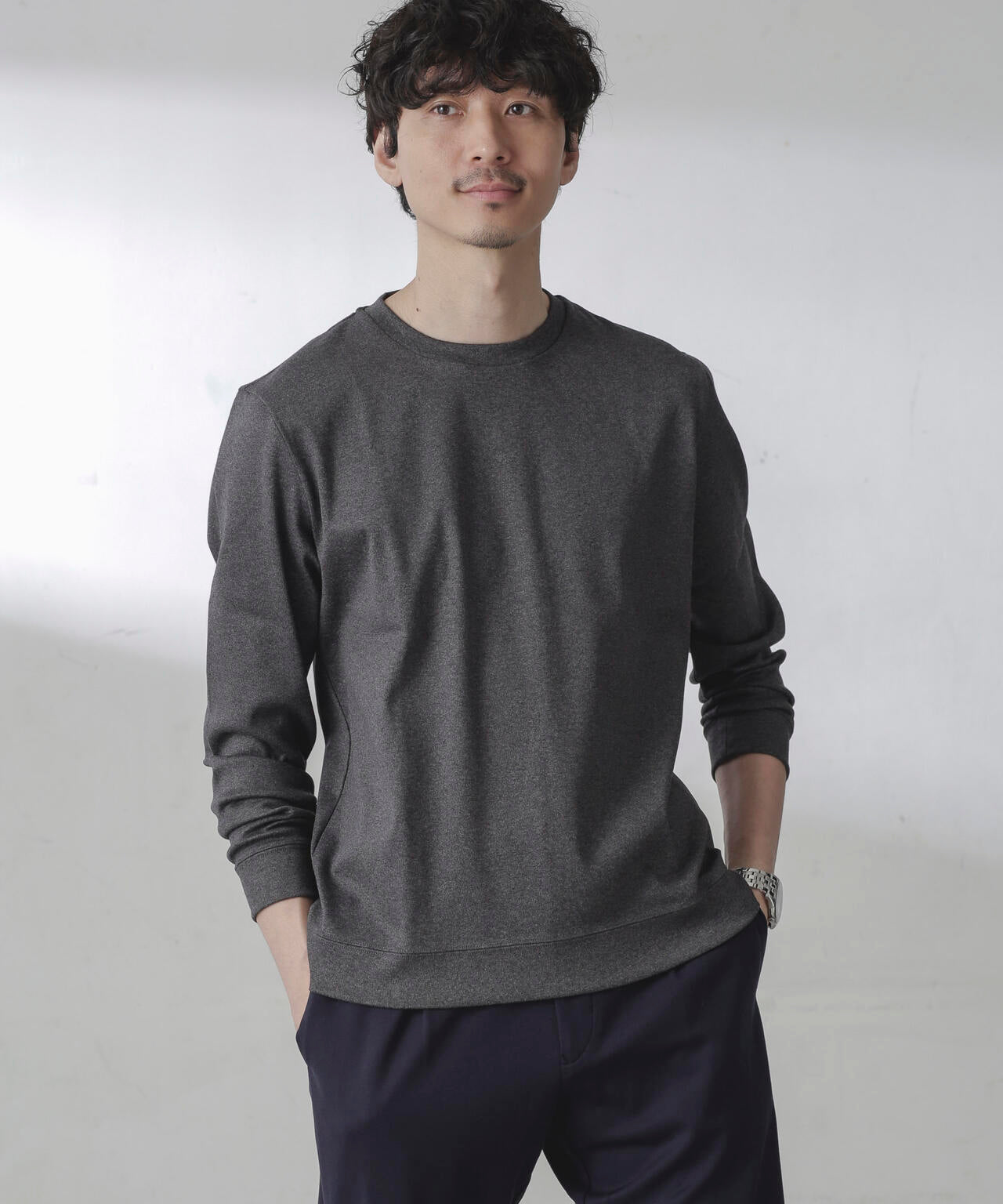 ｢FORMAL JERSEY｣クルーネックカットソー長袖