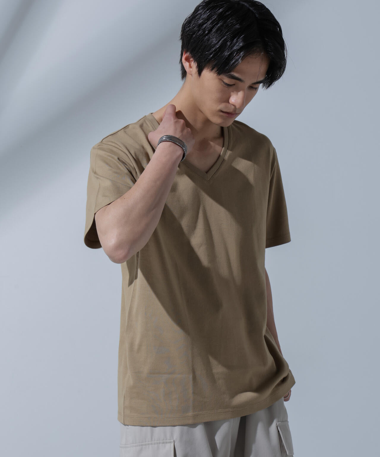 Anti Soaked(R)  汗染み防止 VネックTシャツ