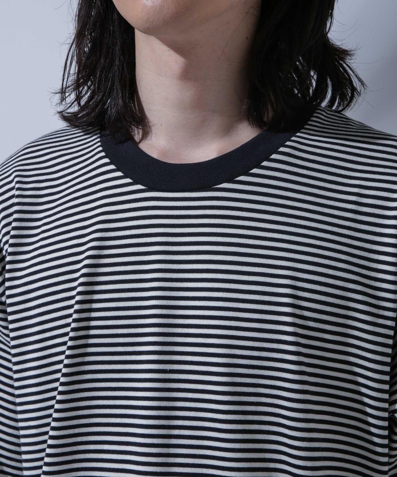 Anti Soaked(R)  汗染み防止 ボーダークルーネックTシャツ