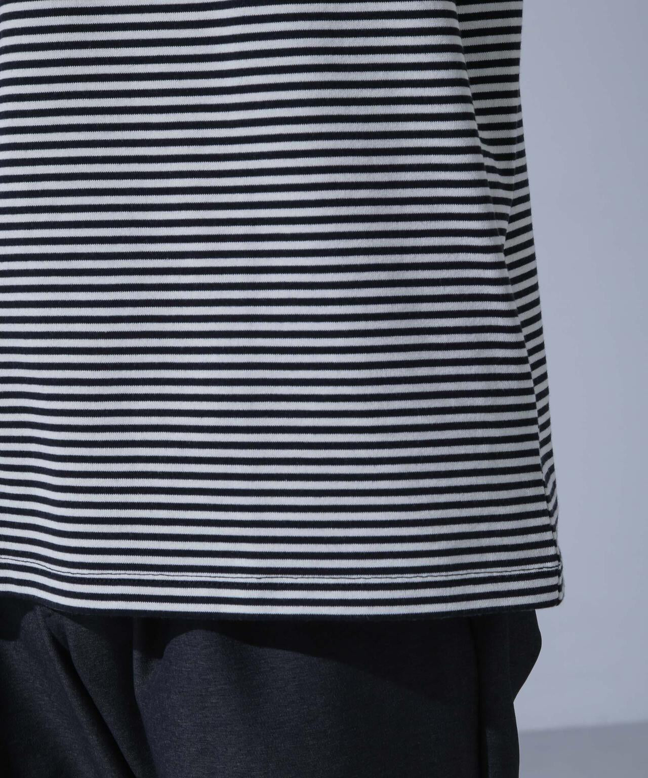 Anti Soaked(R)  汗染み防止 ボーダークルーネックTシャツ