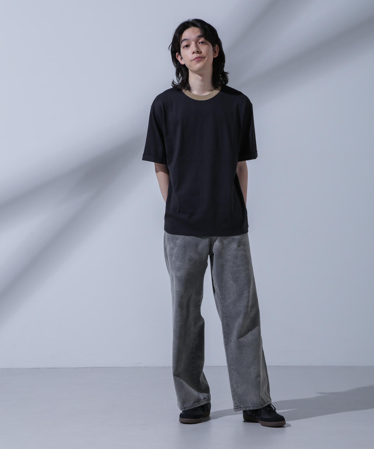 Anti Soaked 汗染み防止 リンガーネックTシャツ