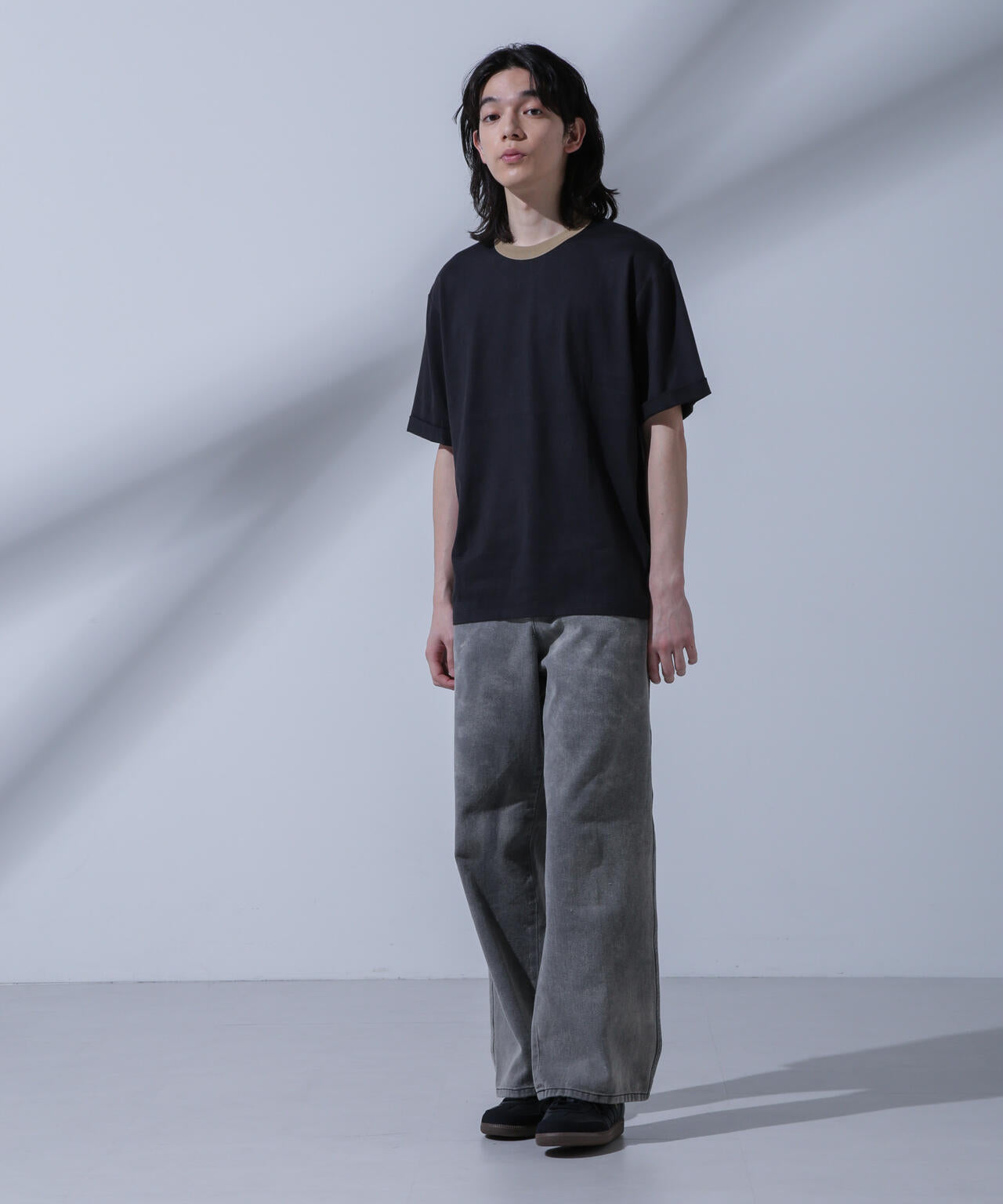 Anti Soaked 汗染み防止 リンガーネックTシャツ