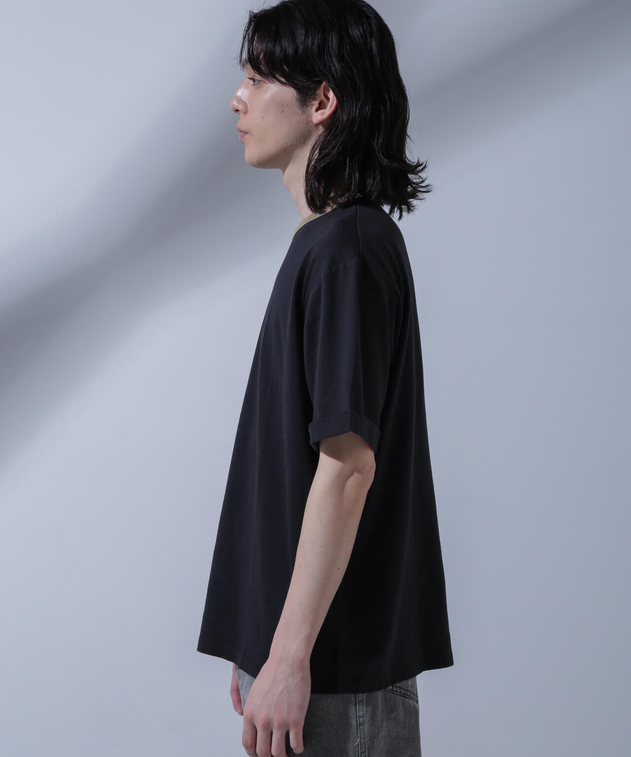 Anti Soaked 汗染み防止 リンガーネックTシャツ