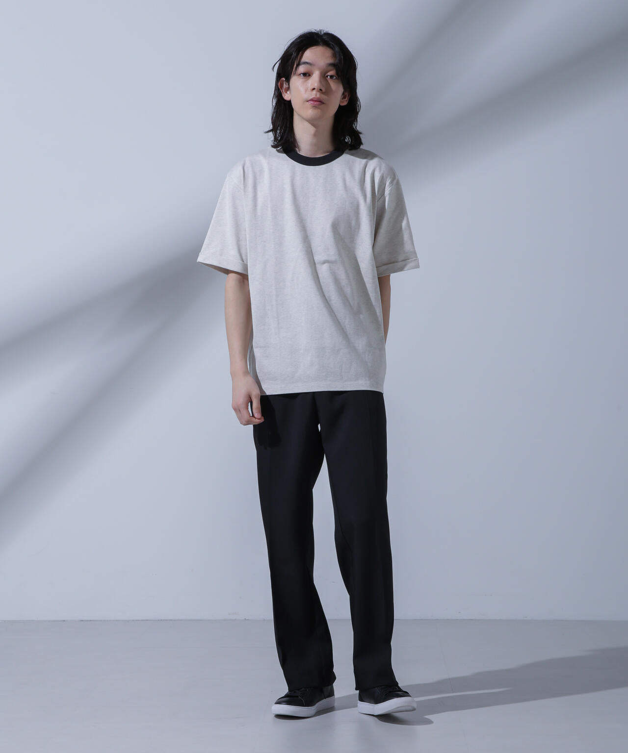 Anti Soaked 汗染み防止 リンガーネックTシャツ