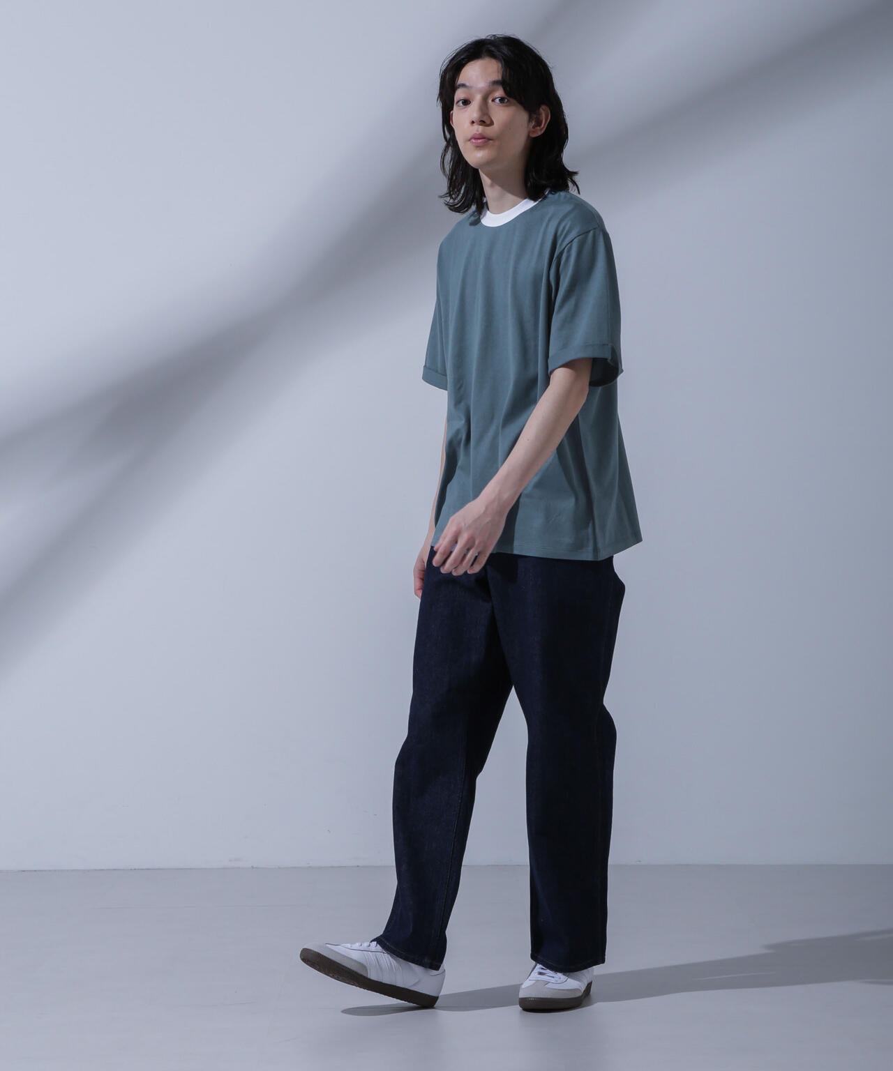 Anti Soaked 汗染み防止 リンガーネックTシャツ