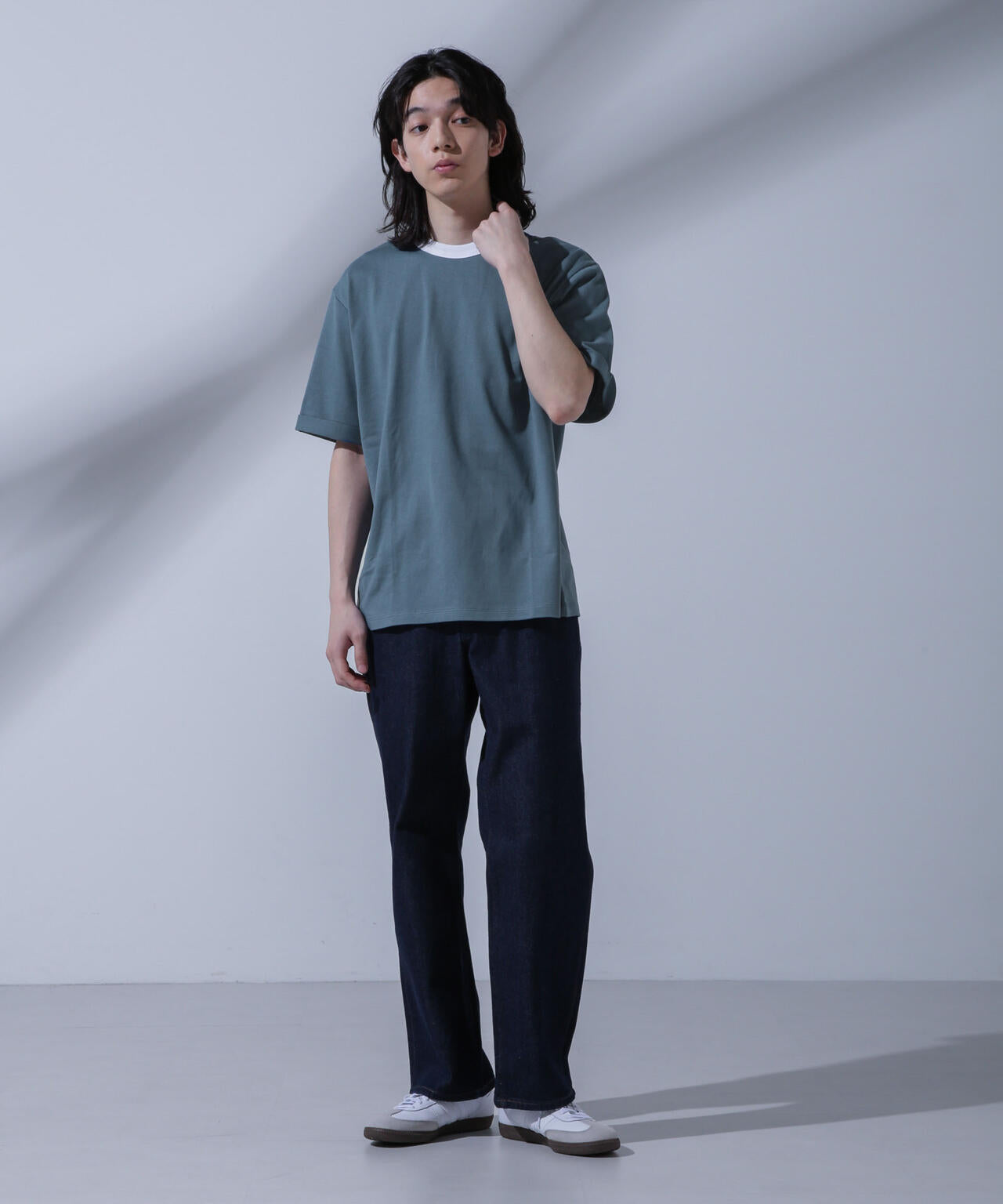 Anti Soaked 汗染み防止 リンガーネックTシャツ