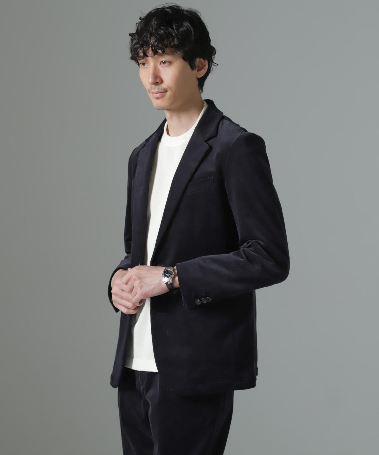 ｢Damerino｣コットンコーデュロイストレッチセットアップ