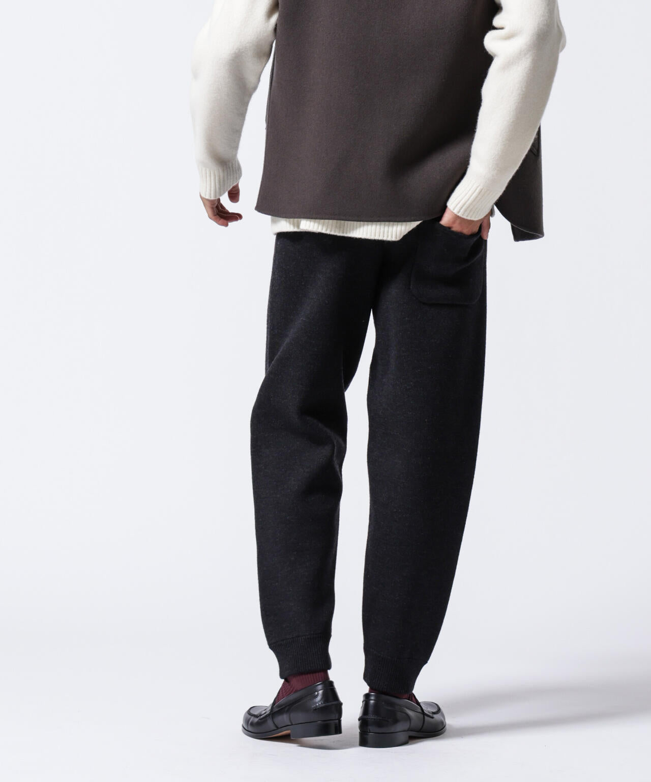 ｢ASSEMBLANC｣接結ウールニットパンツ