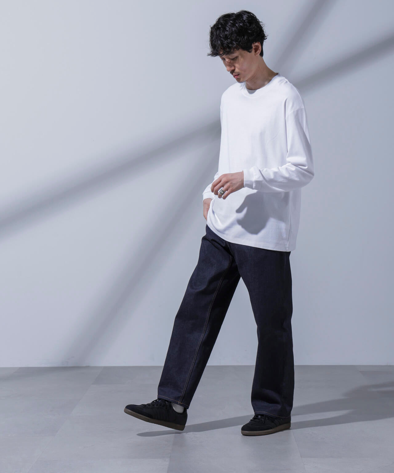 Anti Soaked(R) 汗染み防止 ビッグTシャツ 長袖