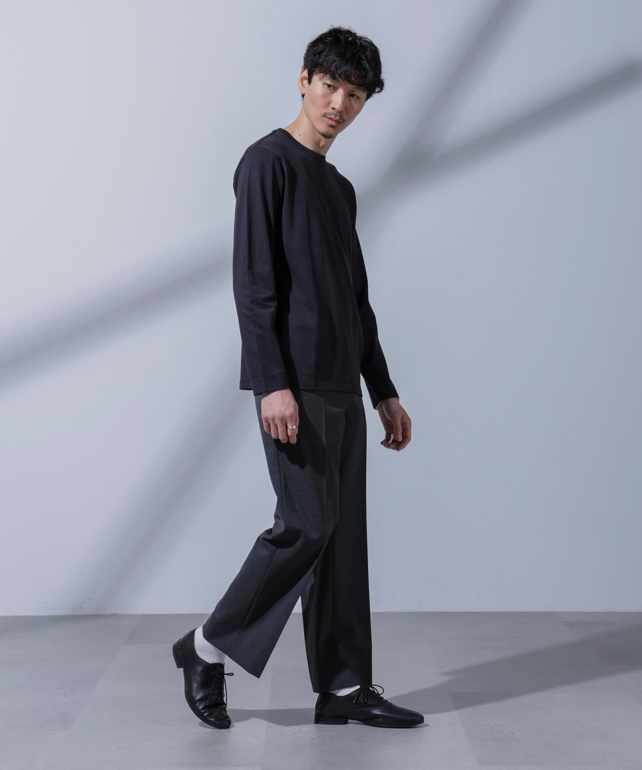 Anti Soaked(R)汗染み防止 クルーネックTシャツ 長袖