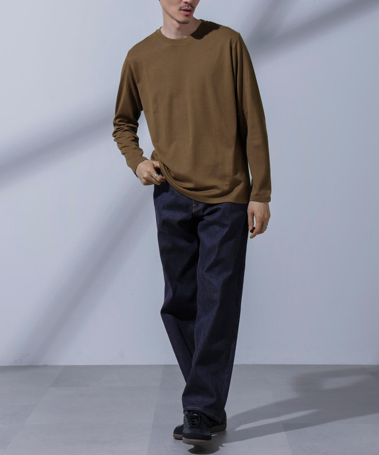 Anti Soaked(R)汗染み防止 クルーネックTシャツ 長袖