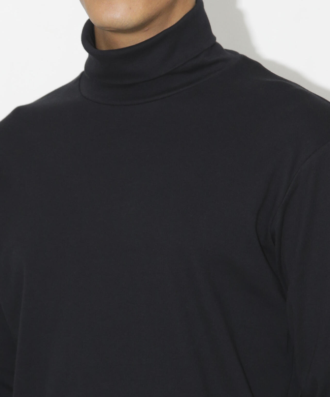 Anti Soaked(R) 汗染み防止 スムースタートルネックTシャツ 長袖