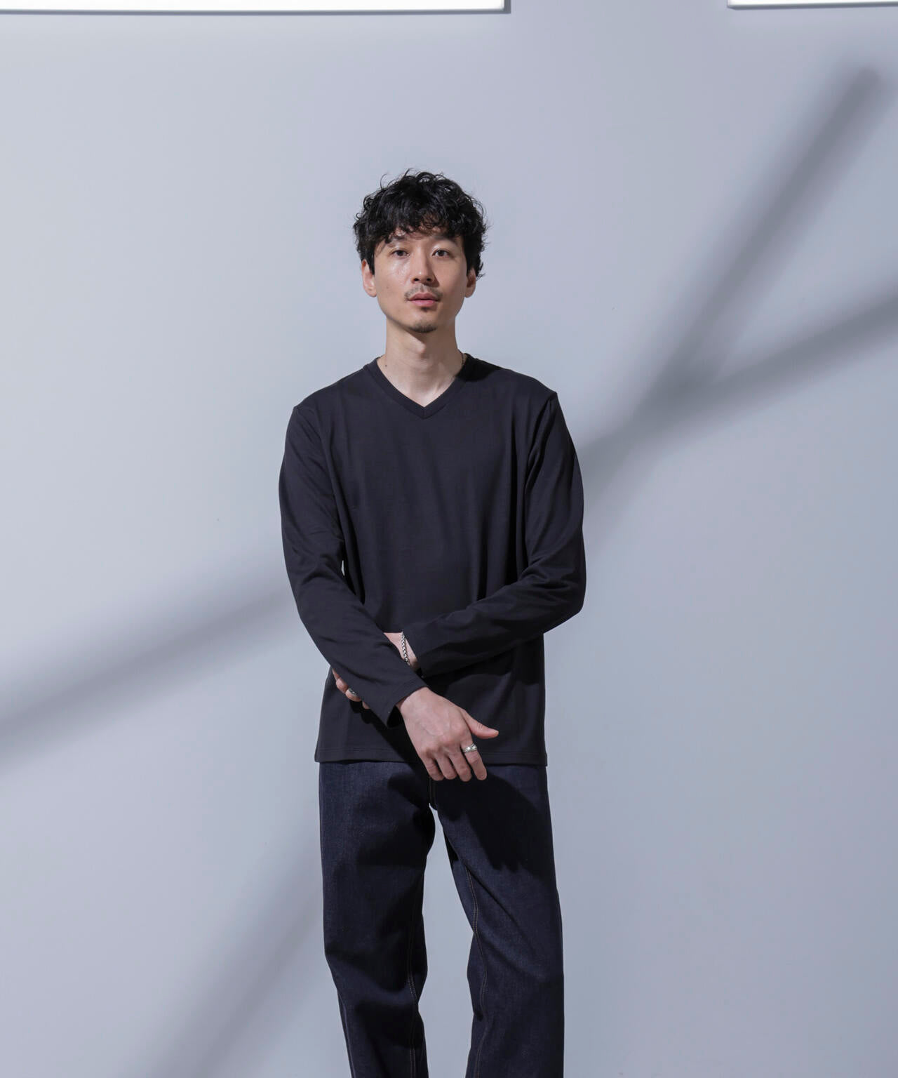 Anti Soaked(R)  汗染み防止 VネックTシャツ