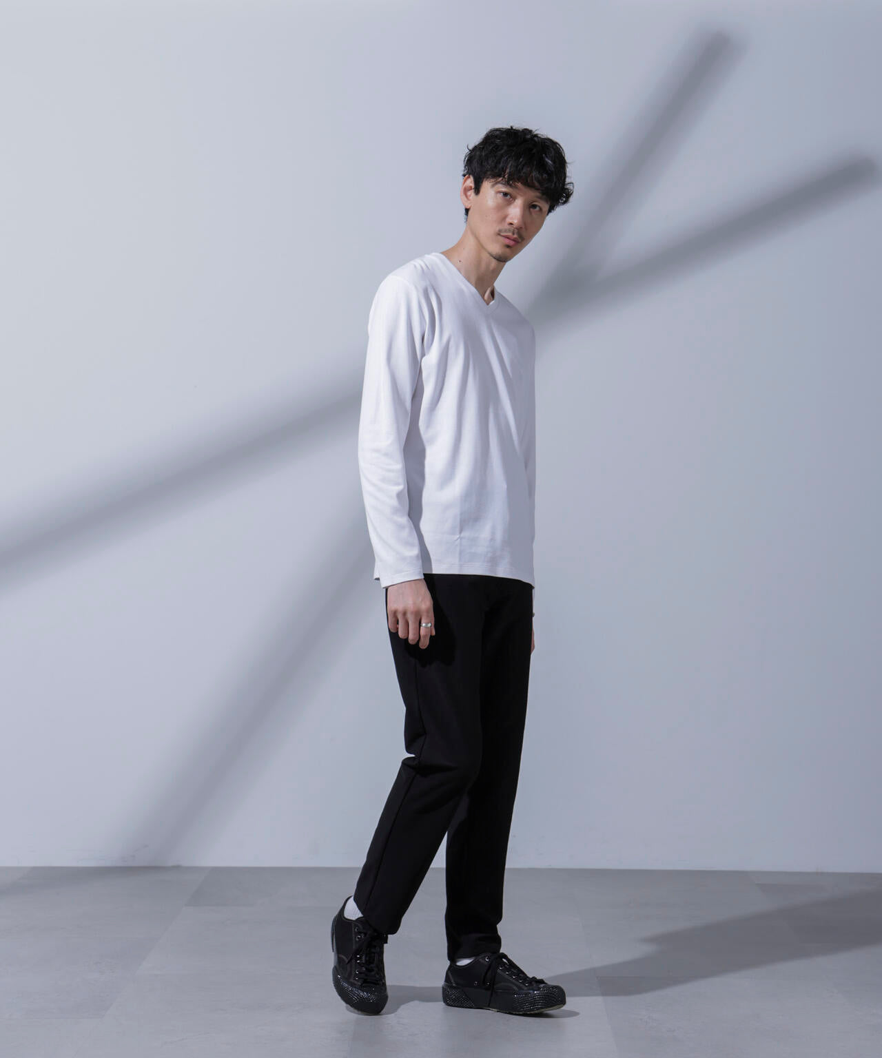 Anti Soaked(R)  汗染み防止 VネックTシャツ