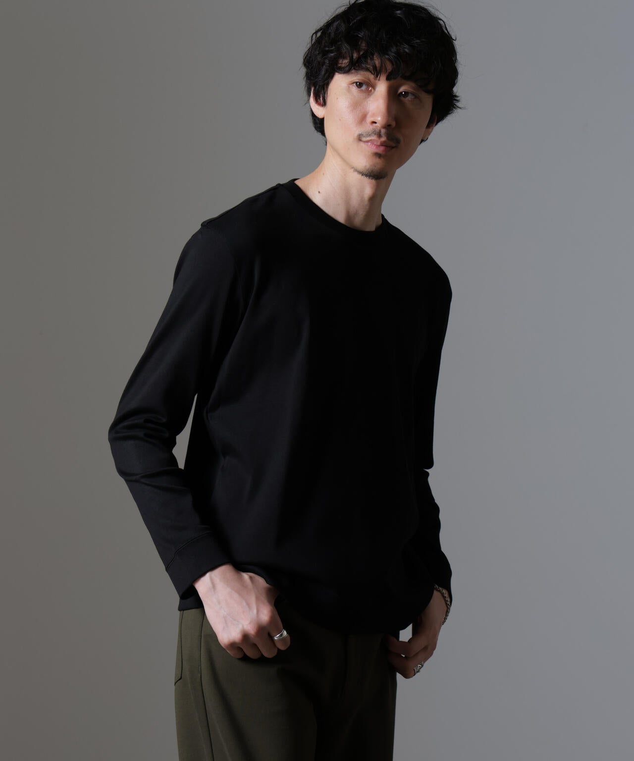 ｢FORMAL JERSEY｣クルーネックカットソー長袖