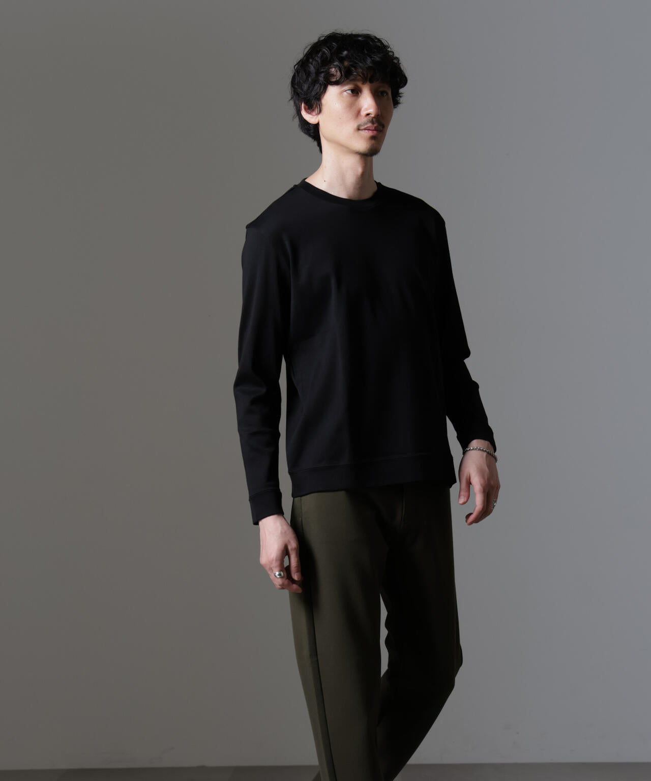｢FORMAL JERSEY｣クルーネックカットソー長袖