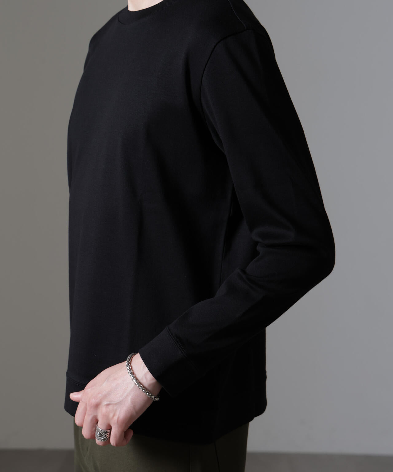 ｢FORMAL JERSEY｣クルーネックカットソー長袖