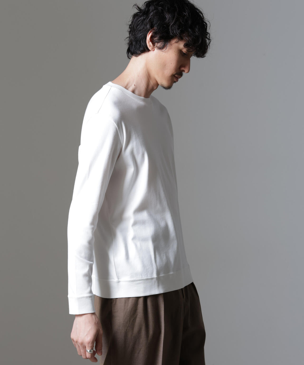 ｢FORMAL JERSEY｣クルーネックカットソー長袖