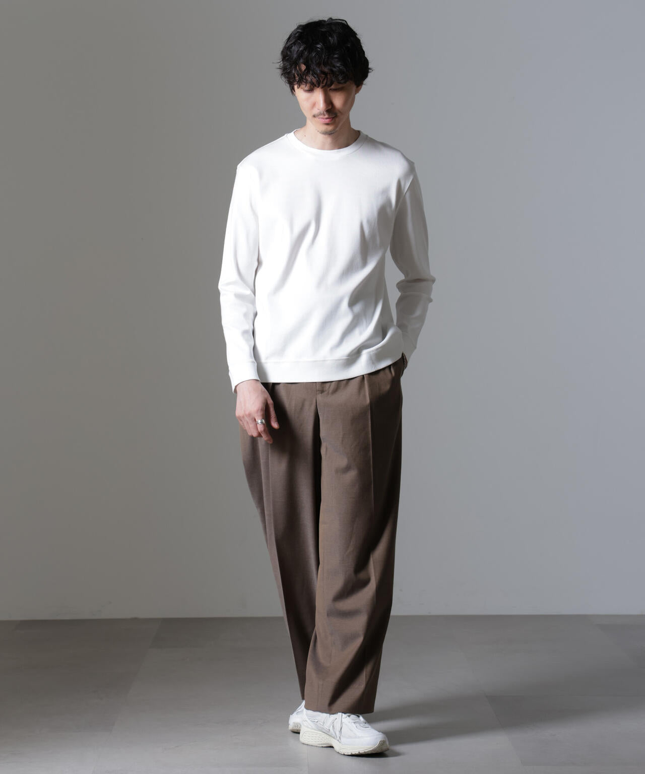 ｢FORMAL JERSEY｣クルーネックカットソー長袖