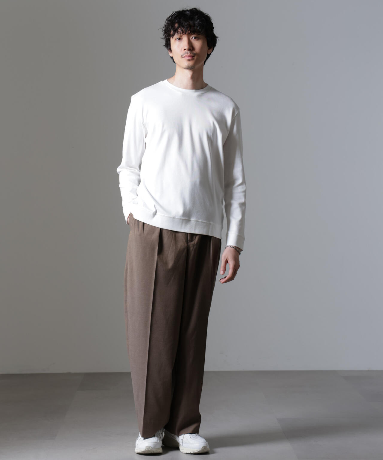 ｢FORMAL JERSEY｣クルーネックカットソー長袖
