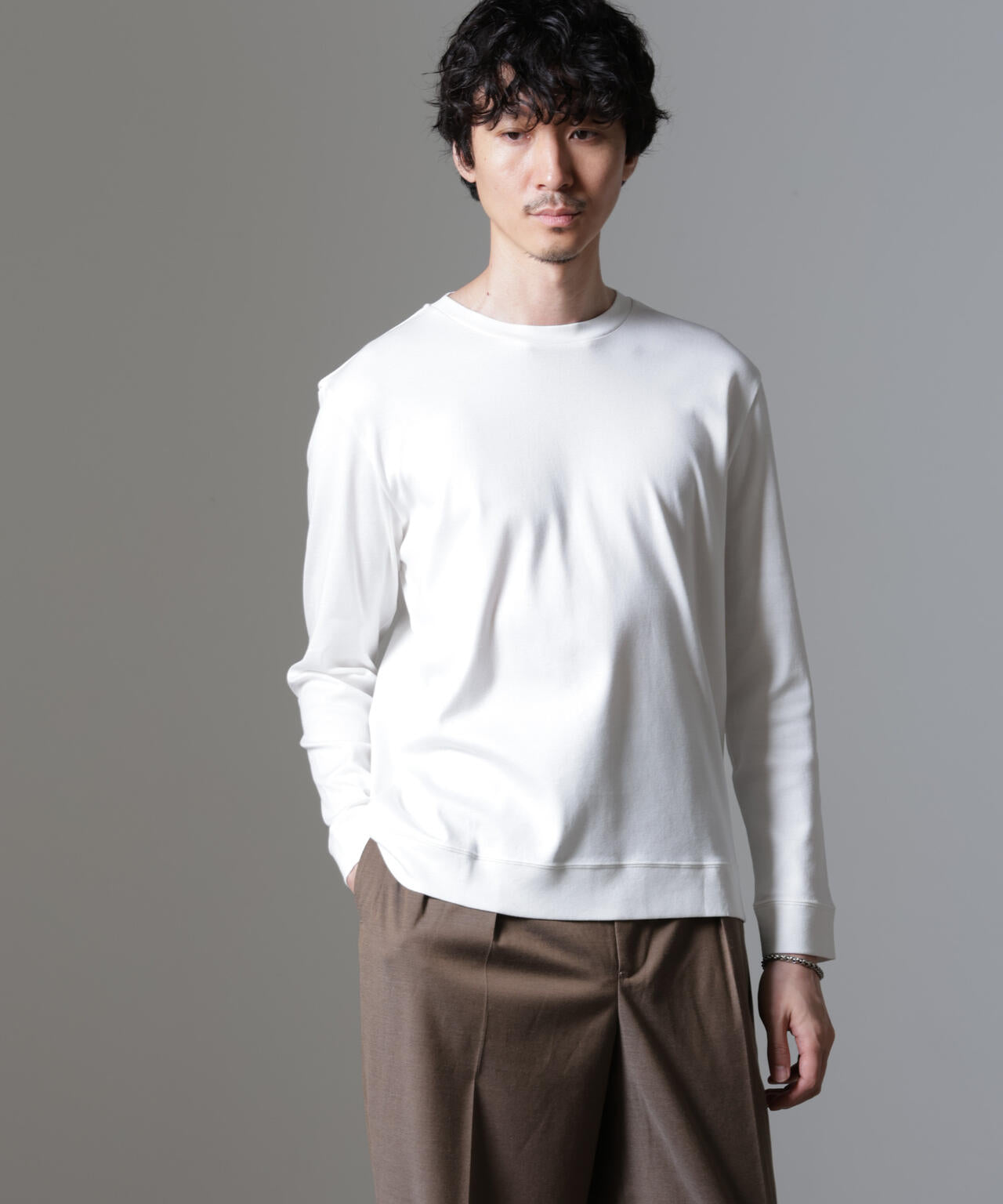 ｢FORMAL JERSEY｣クルーネックカットソー長袖