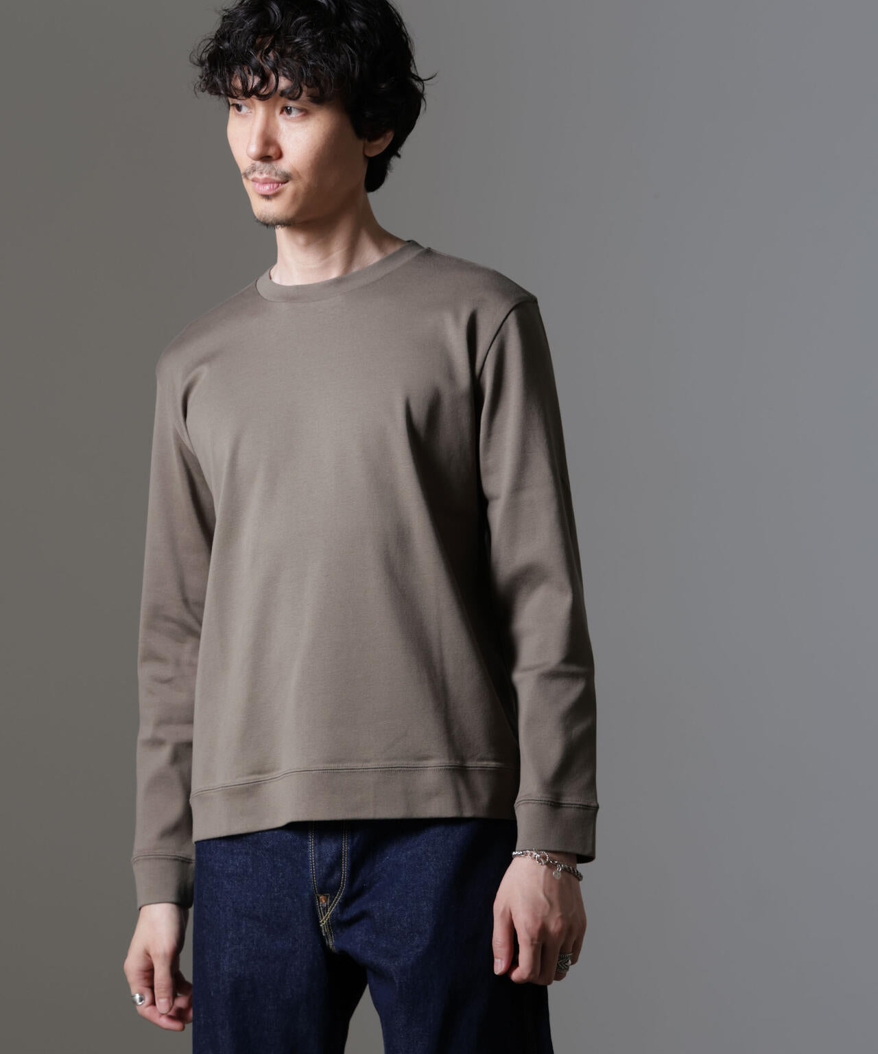 ｢FORMAL JERSEY｣クルーネックカットソー長袖