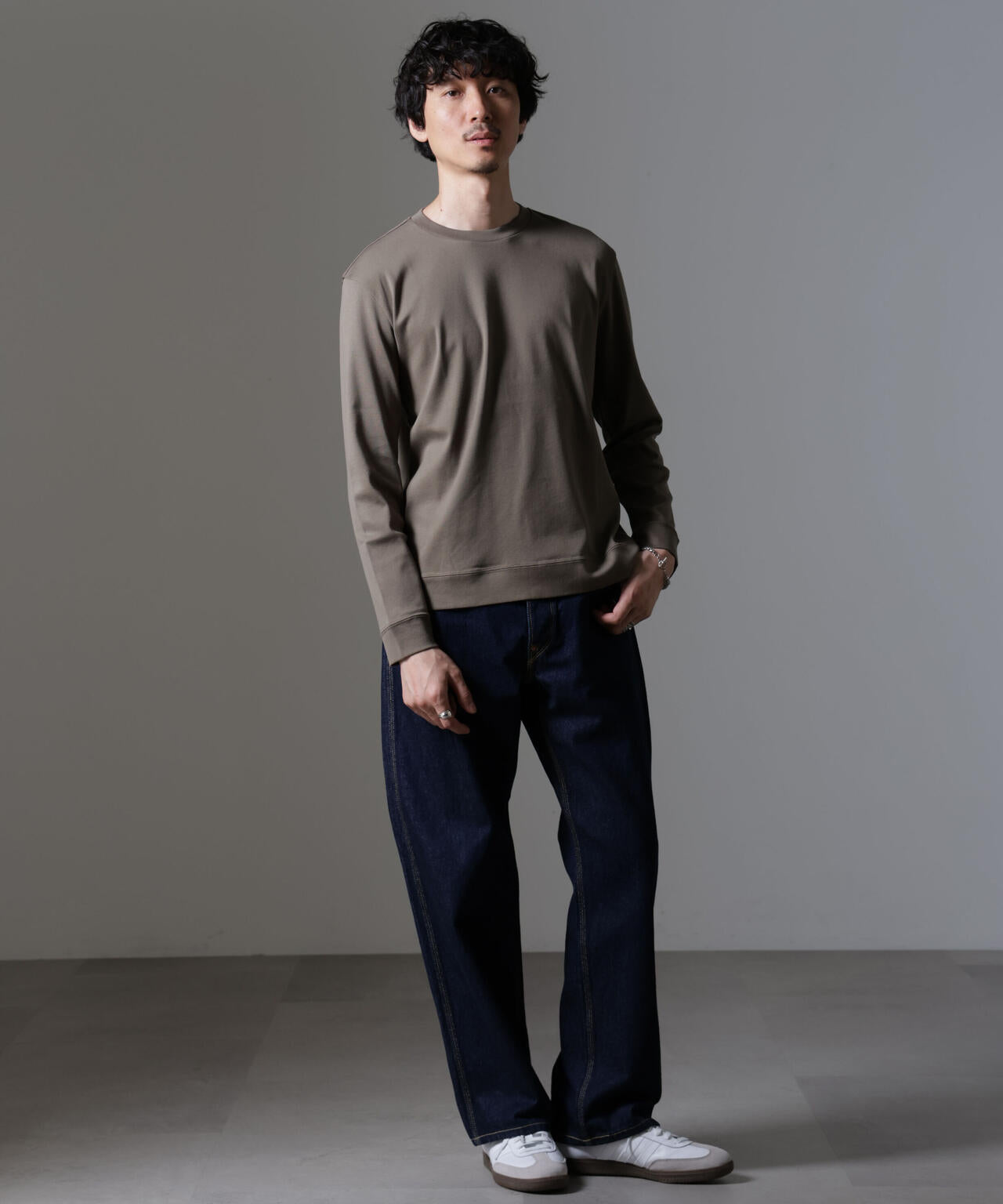 ｢FORMAL JERSEY｣クルーネックカットソー長袖