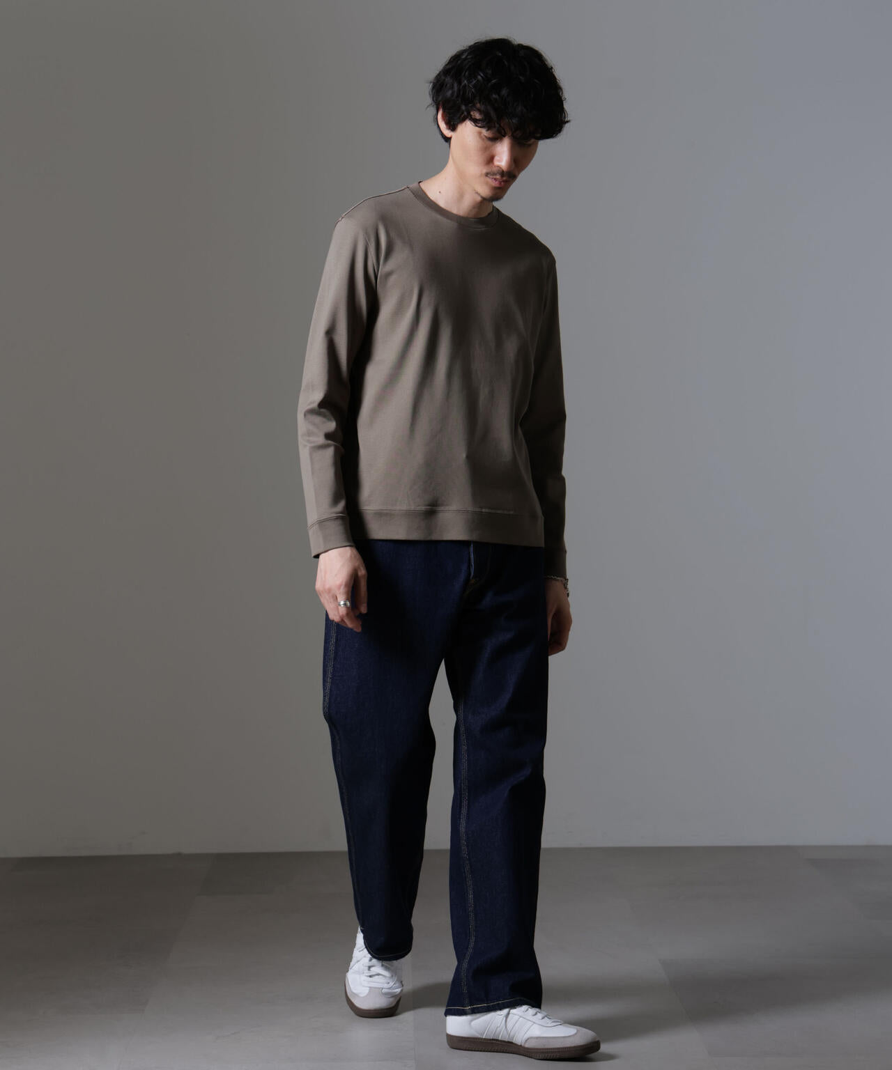｢FORMAL JERSEY｣クルーネックカットソー長袖