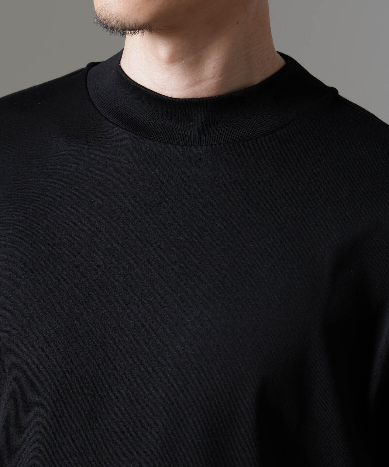 ｢FORMAL JERSEY｣モックネックカットソー長袖