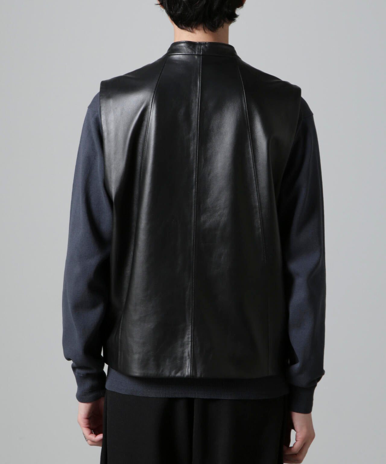 Lamb nappa ジップレザージレ