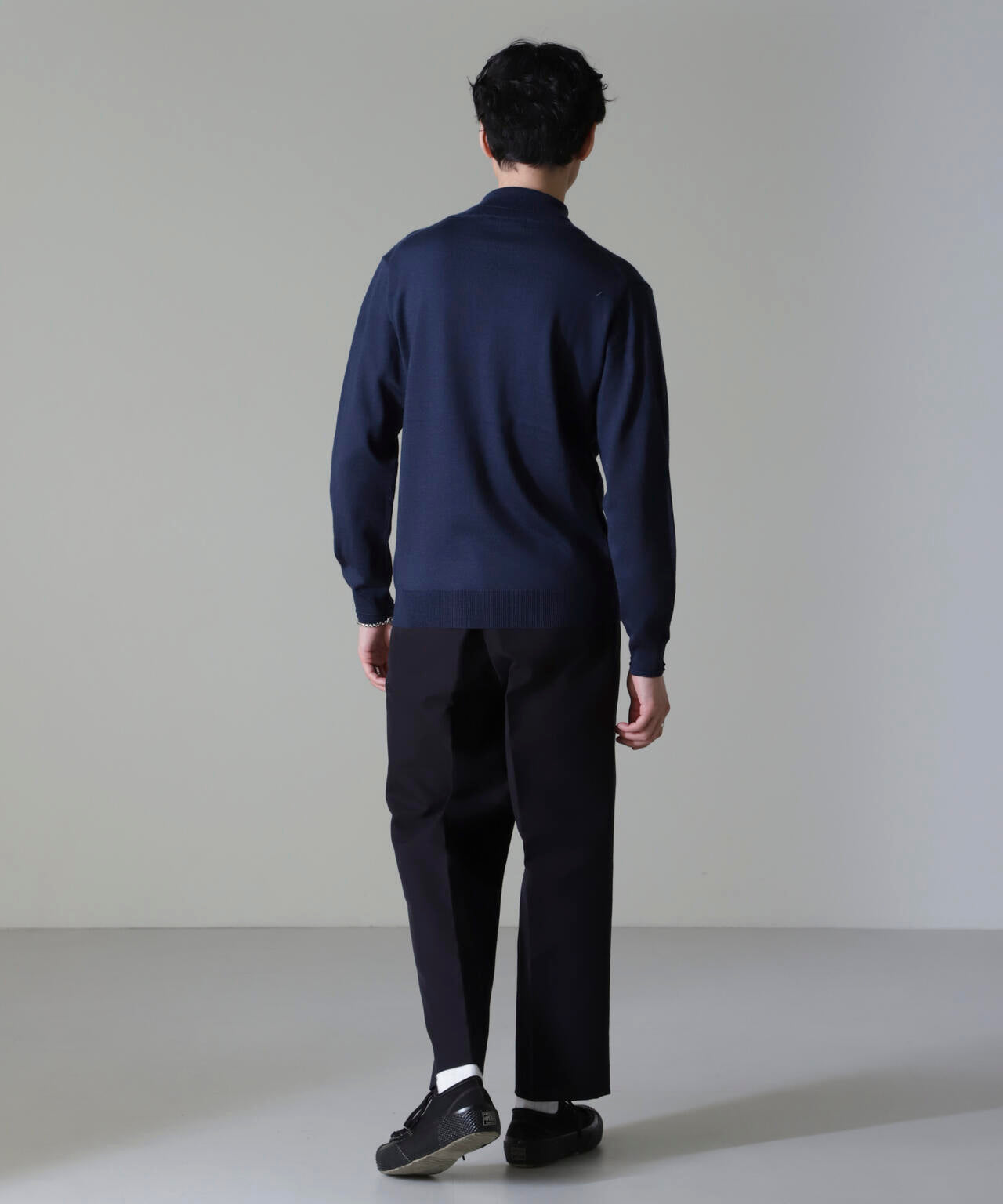 コットンダブルクロステーパークロップドパンツ