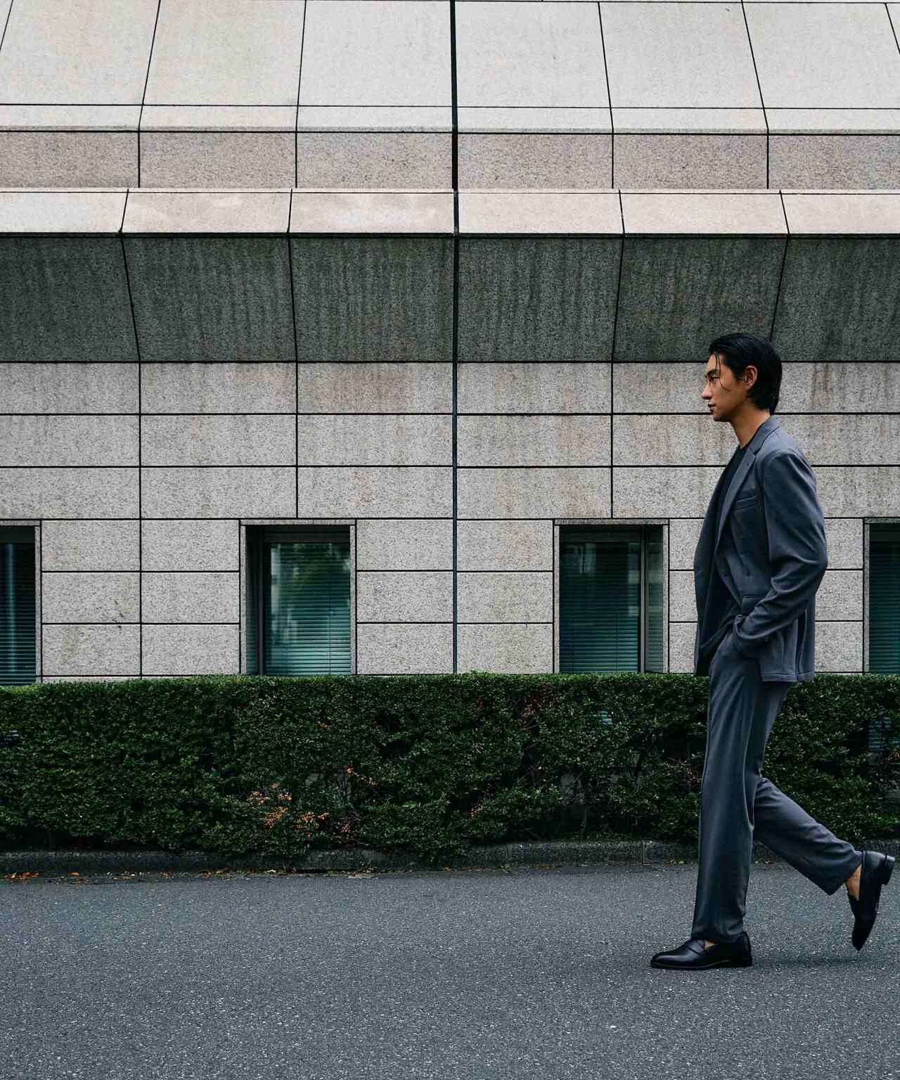 「N TROUSERS PREMIUM」AQUA RHYTHM(R)ストレッチパンツ(セットアップ可)