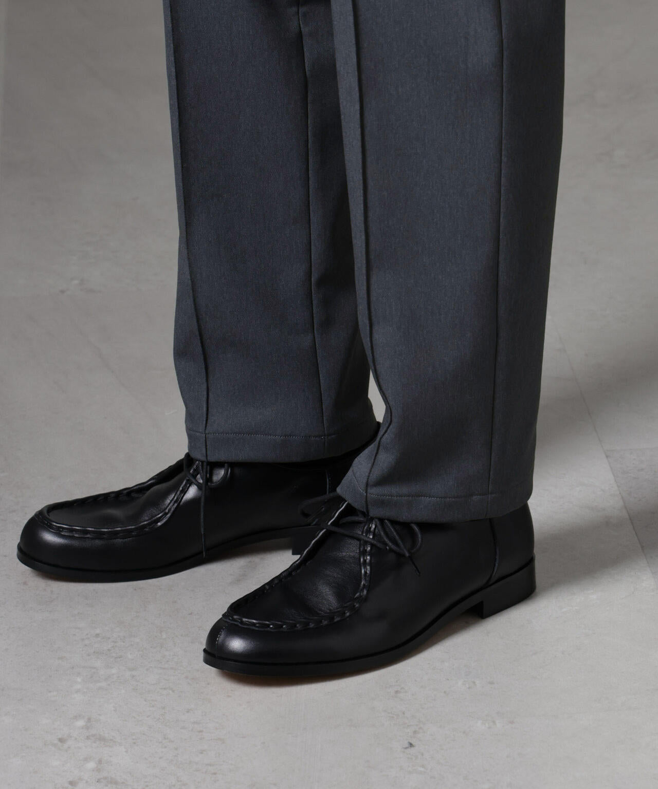 「N TROUSERS BASIC」CATINA(R)メランジ二重織ツイルストレッチパンツ(セットアップ可)