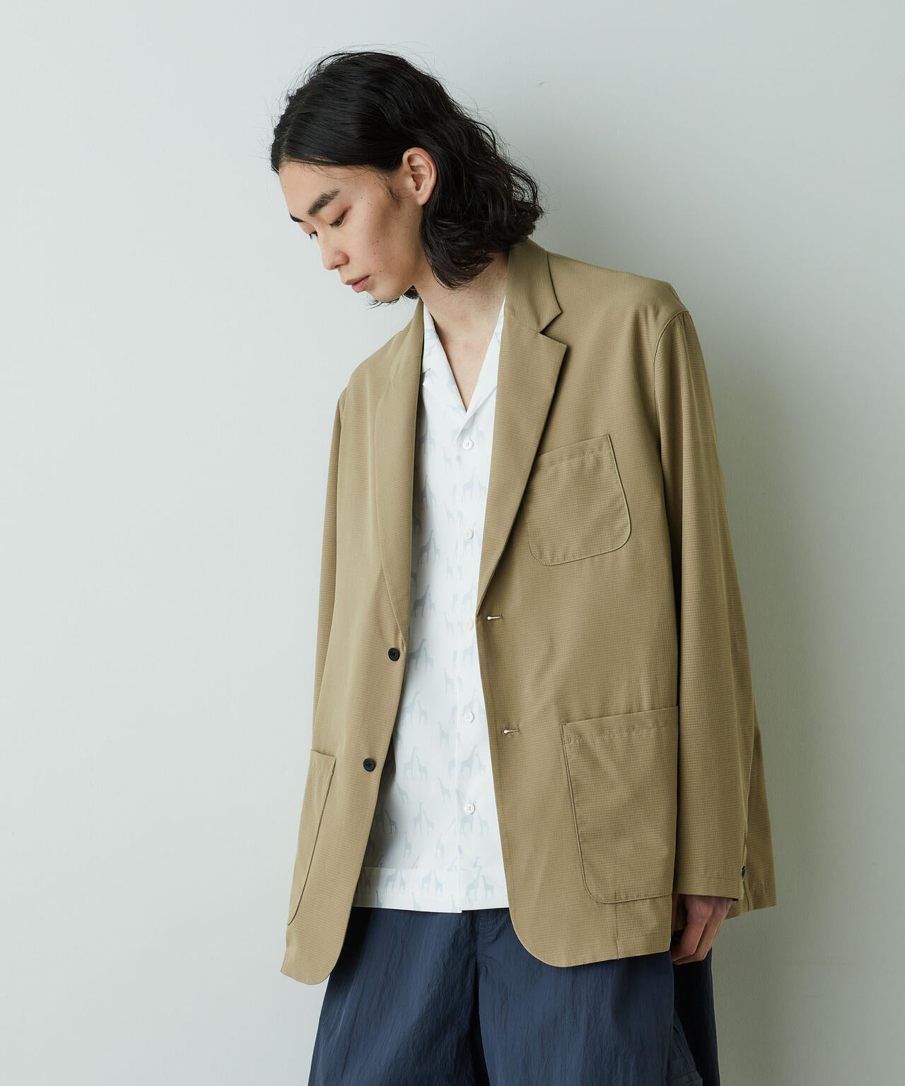 「HOTEL PALACE」オテルパラス 2つボタンアスレチックテックジャケット