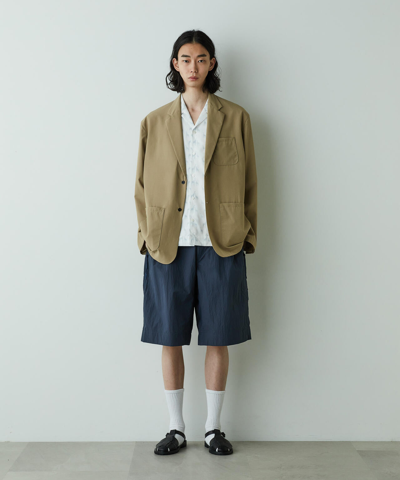 「HOTEL PALACE」オテルパラス 2つボタンアスレチックテックジャケット