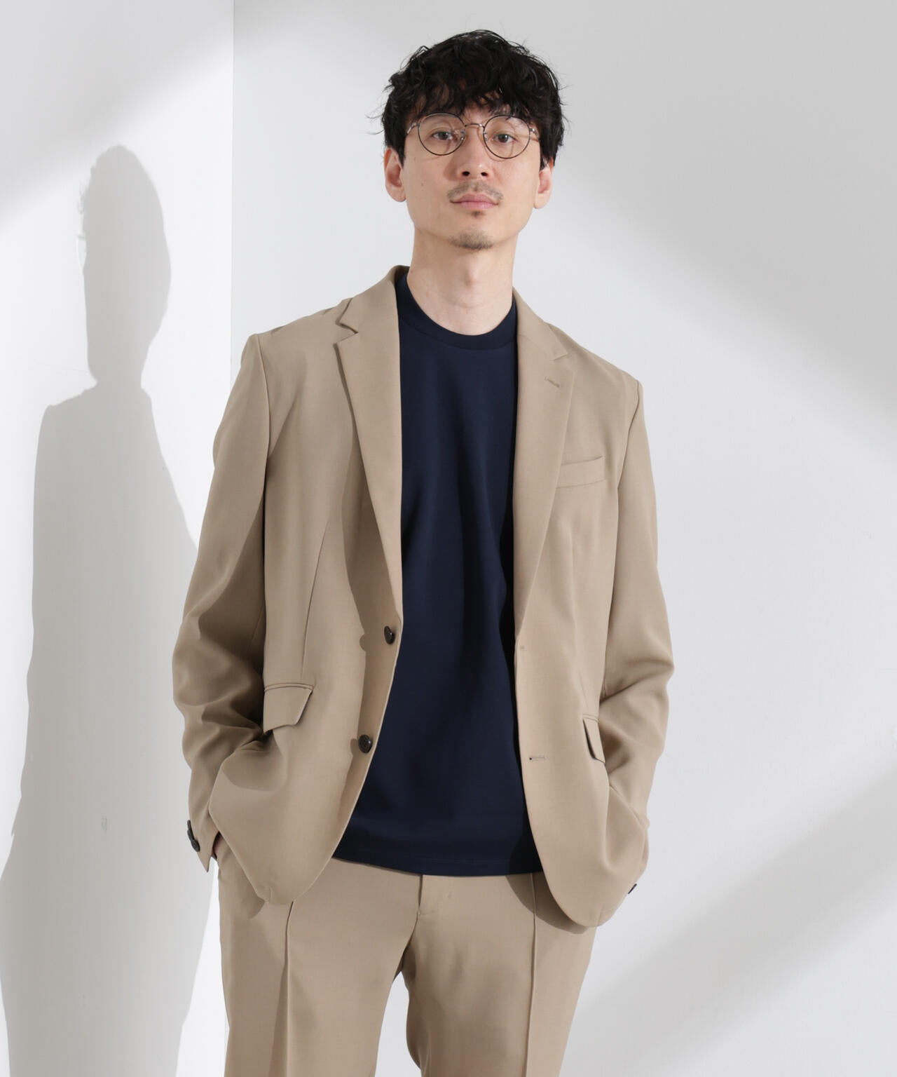 「N JACKET PREMIUM」強撚ピケストレッチジャケット(セットアップ可)